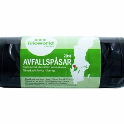 Avfallspåse Trioworld Grå 30L 20-p
