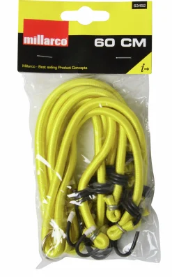 Bagagestropp Millarco WorkIT Bläckfisk 8 armar 60cm gul
