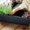 Balkonglåda Orthex Botanica Återvunnen plast Svart 80cm