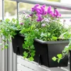 Balkonglåda Orthex Botanica Återvunnen plast Svart 100cm