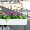 Balkonglåda Orthex Botanica Återvunnen plast Vit 100cm