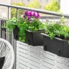 Balkonglåda Orthex Botanica Återvunnen plast Svart 60cm