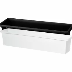 Balkonglåda Orthex Botanica Återvunnen plast Svart 60cm