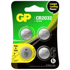 Batteri GP Batteries Lithium Knappcell CR2032 4-p