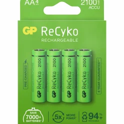 Batteri GP Batteries ReCyko 2100 Laddningsbart AA 4-p