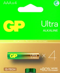 Batteri GP Batteries Ultra Alkaline AAA/LR03 4-p