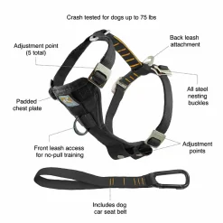 Bilsele Hund Kurgo Tru-Fit Svart