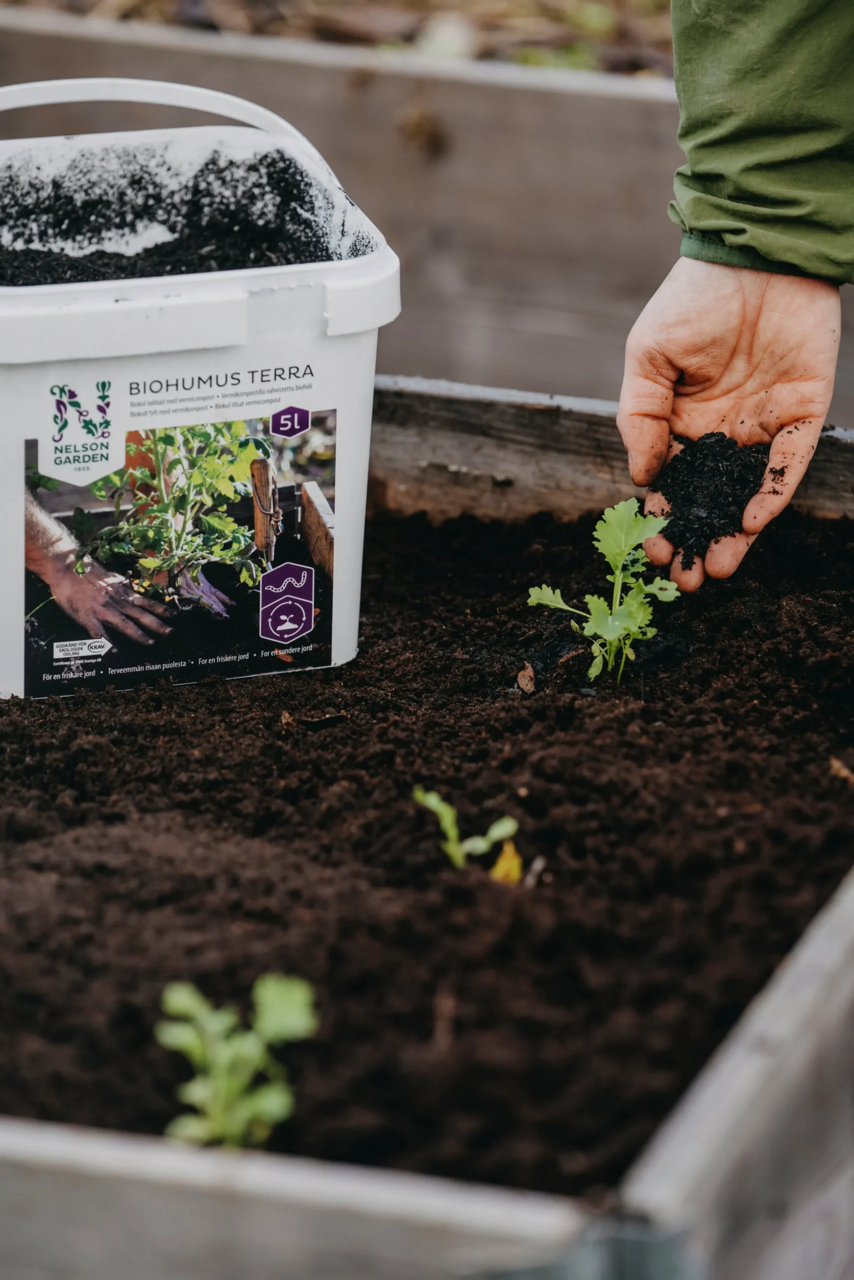 Biokol med vermikompost Nelson Garden Biohumus Terra 5L