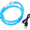 Blinkhalsband Dogman LED Blå Onesize 20-65cm