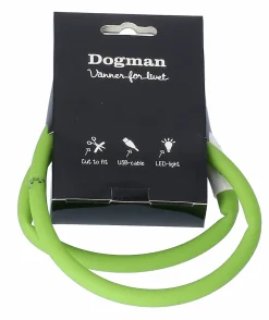 Blinkhalsband Dogman LED Grön Onesize 20-65cm