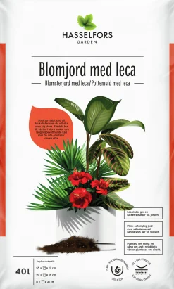 Blomjord med Lecakulor Hasselfors 40L