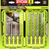 Borrset Ryobi SDS RAK08SDS2 8 delar