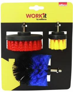 Borstar Millarco WorkIT PowerBrush till skruv- och borrmaskin 3-p
