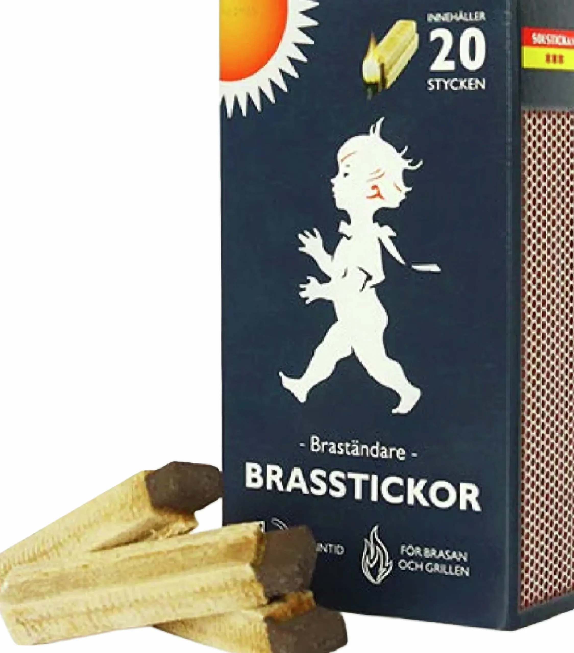 Brasstickor Solstickan braständare 20-p