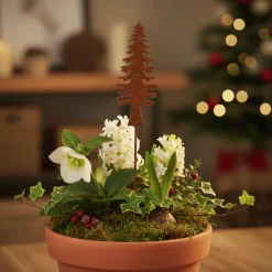 Dekoration Ventura Julgran Rostig 22cm