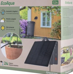 Droppbevattningssystem EcoAqua S24 Solcell 24 munstycken