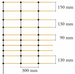 Elstängselnät AKO TitanNet får 108cm 50m
