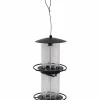 Fågelmatare Nelson Garden Stylish Frö Svart 35cm 1,6L