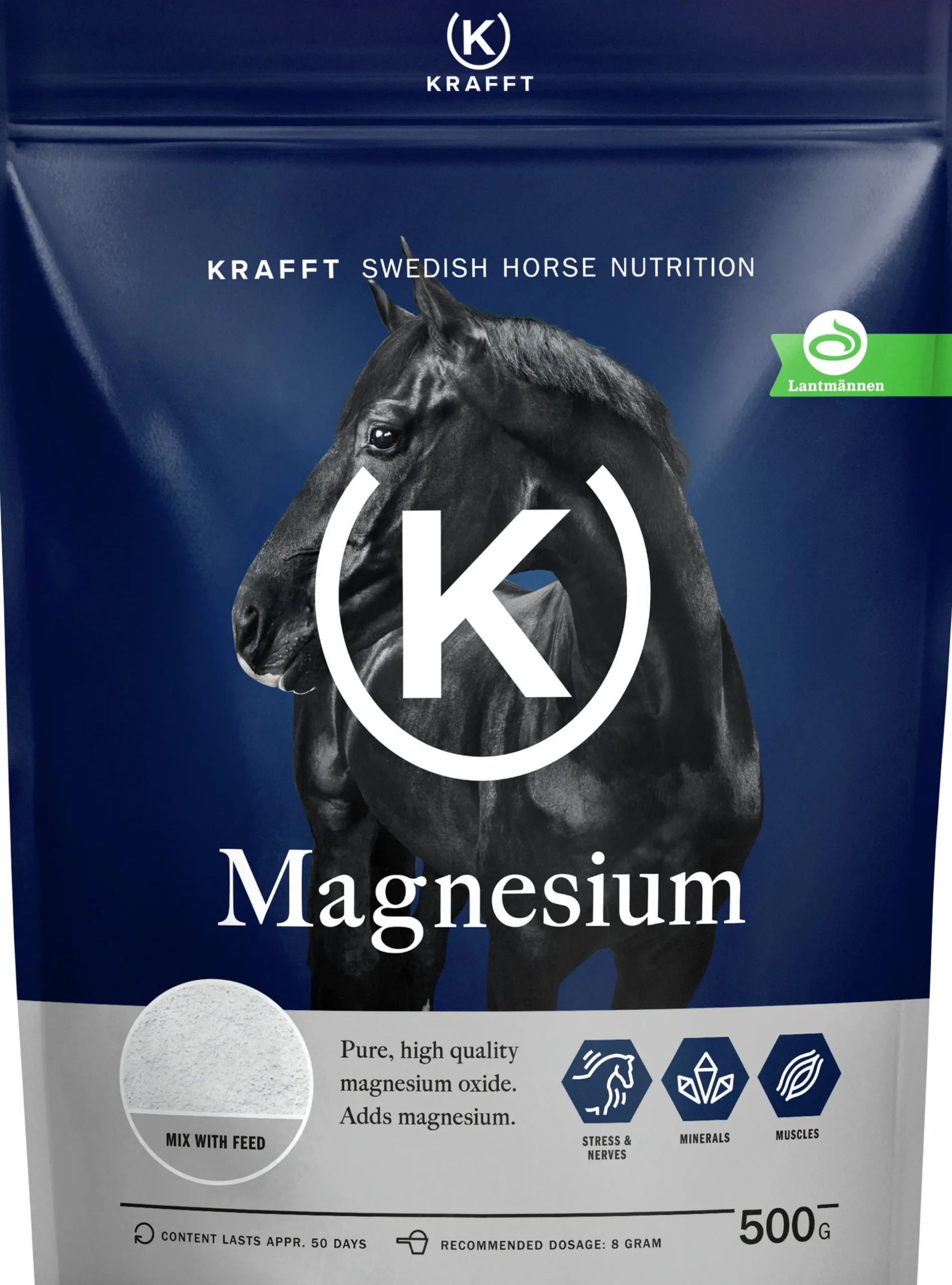 Fodertillskott Krafft Magnesium 500g