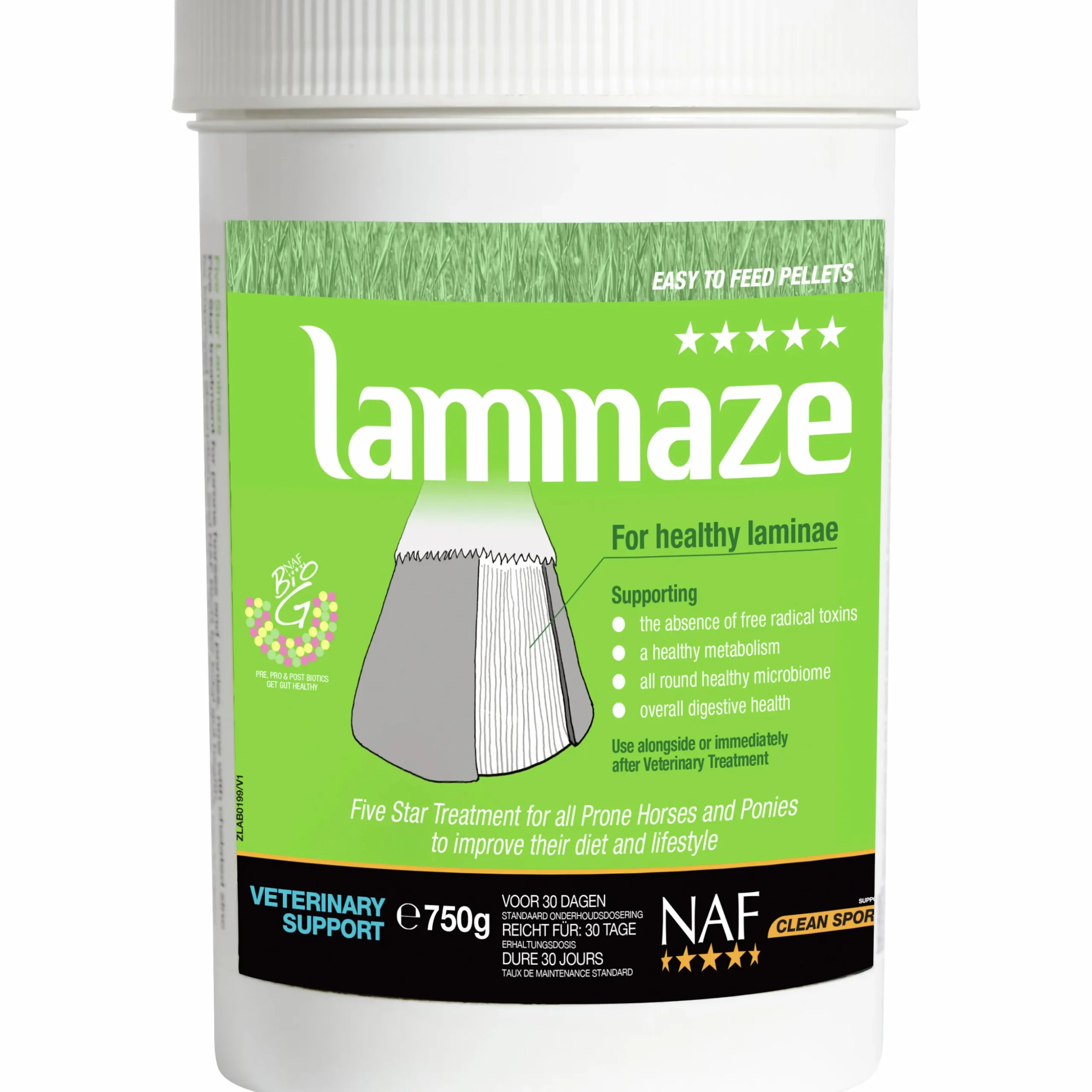 Fodertillskott NAF Laminaze Pellets 750g
