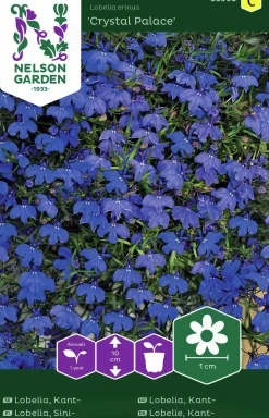 Fröer Nelson Garden Lobelia Kant- Crystal Palace