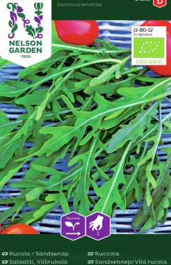 Fröer Nelson Garden Rucola / Sandsenap Ekologisk