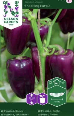 Fröer Nelson Garden Snackpaprika Snacking Purple