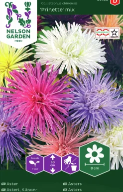 Fröer Nelson Garden Strålaster Prinette Blandade färger