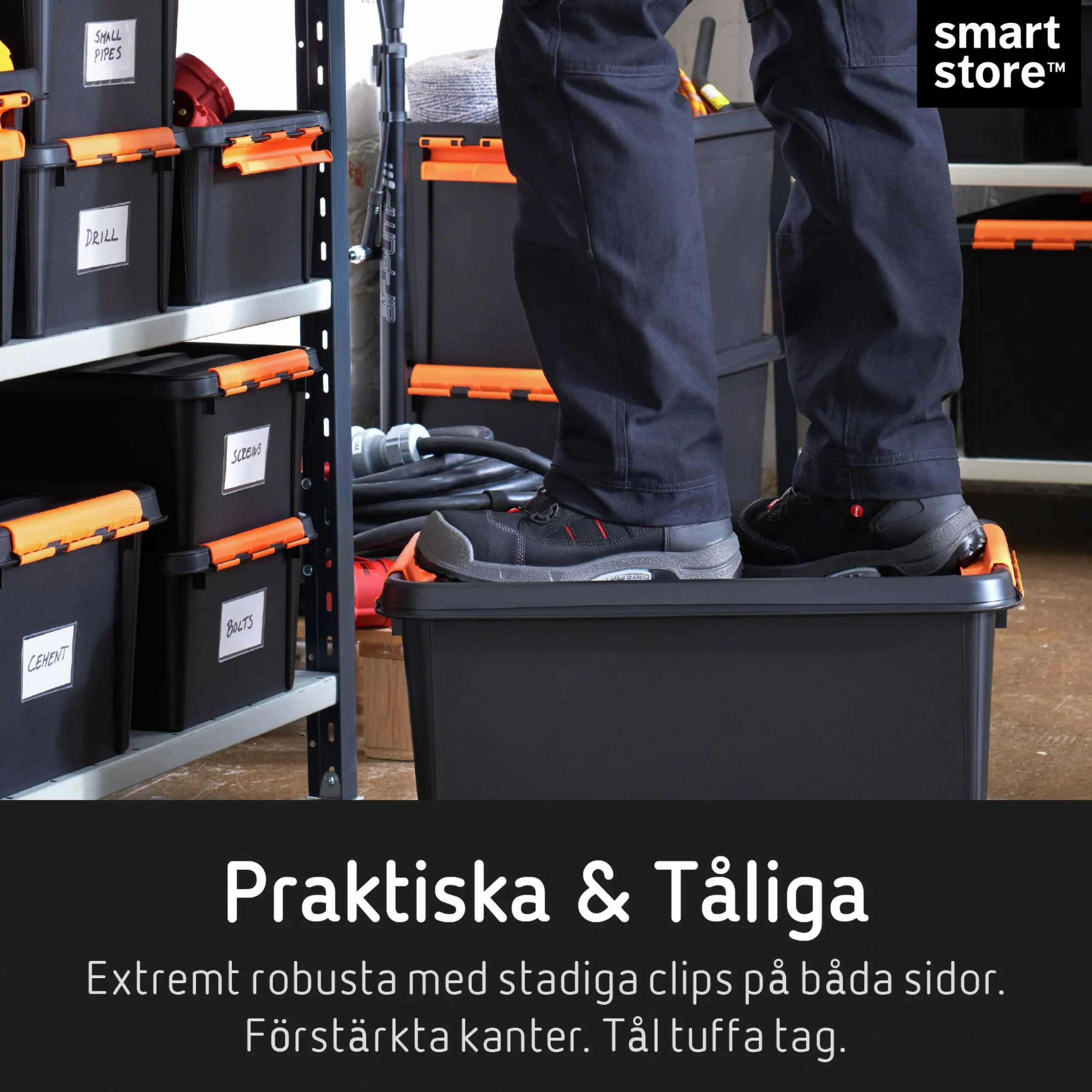 Förvaringsbox Orthex SmartStore PRO 15 med lock 14L