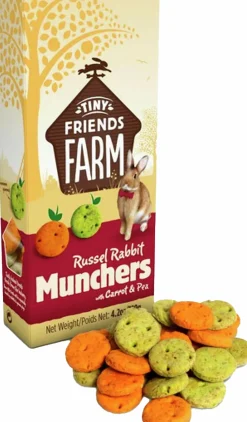 Gnagargodis Tiny Friends Farm Munchers Morot/Ärtor 120g