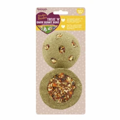 Gnagarleksak Rosewood Treat 'n' Gnaw Bunny Buns 8cm 2-p