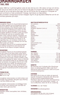 Hästfoder Granngården Fibermix 15kg