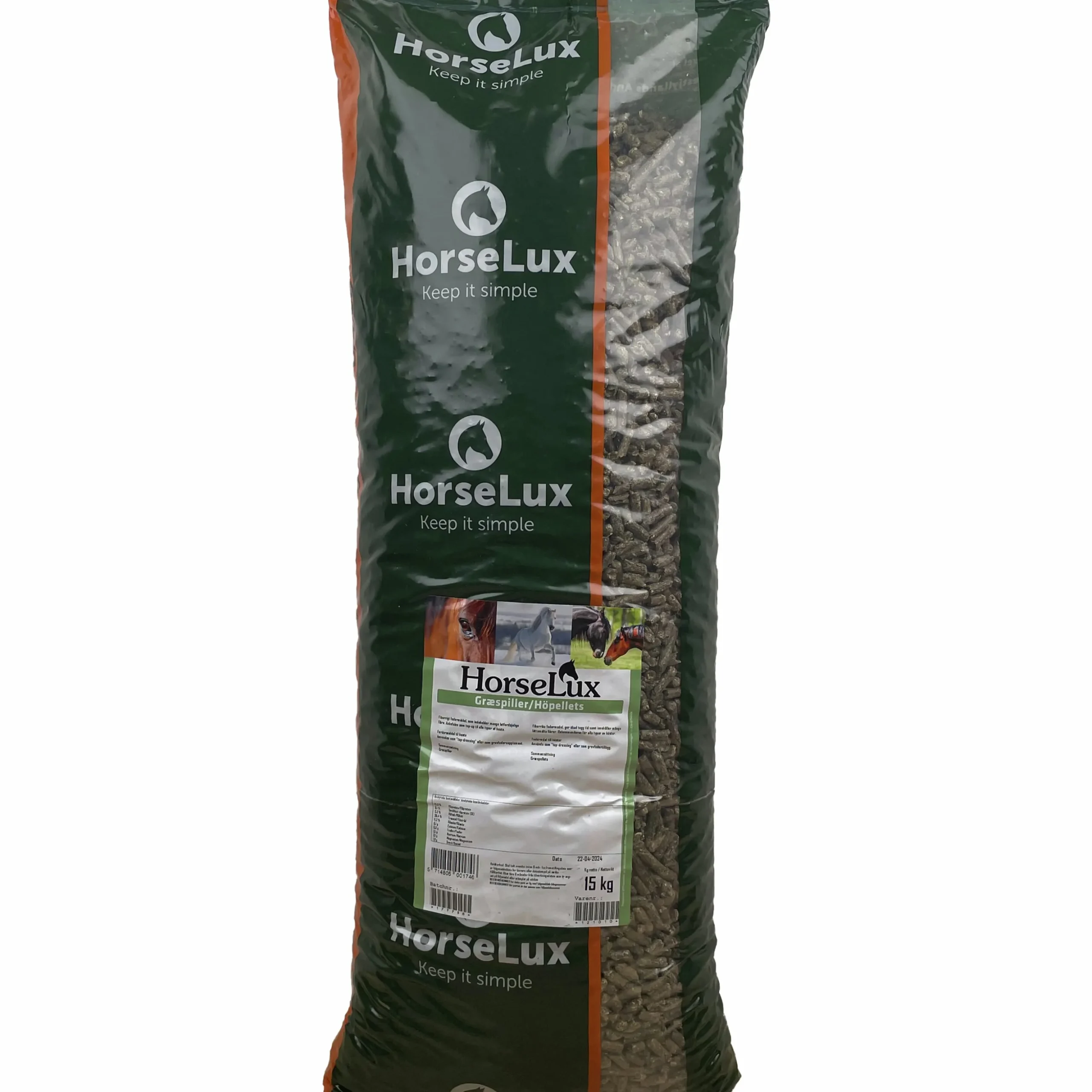 Hästfoder HorseLux Höpellets 15kg