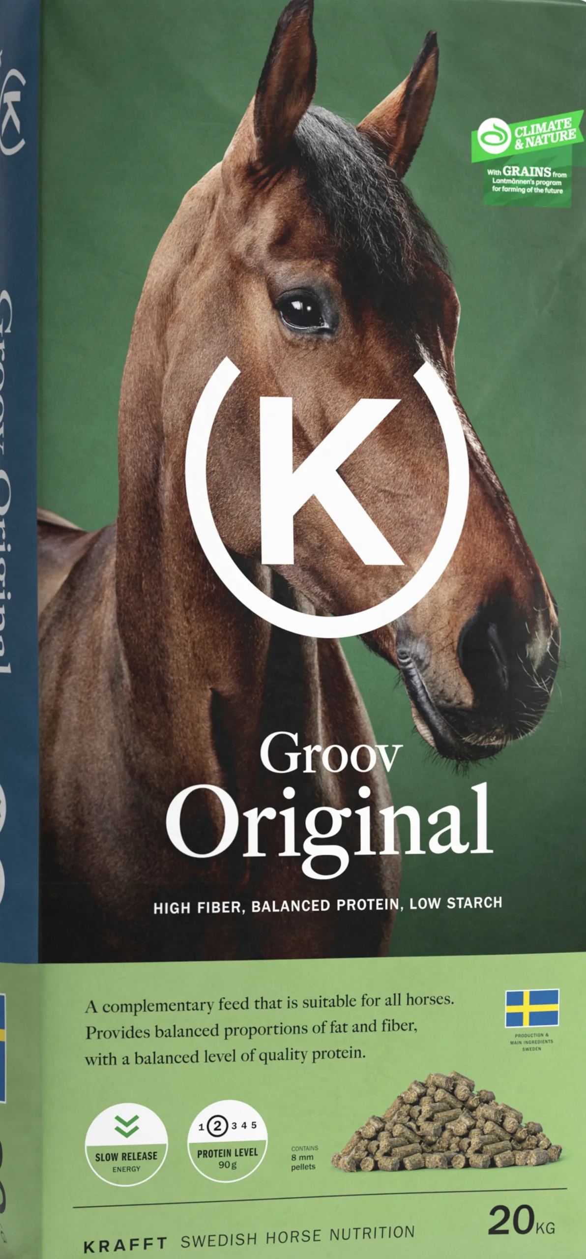 Hästfoder Krafft Groov Original Pellets 20kg