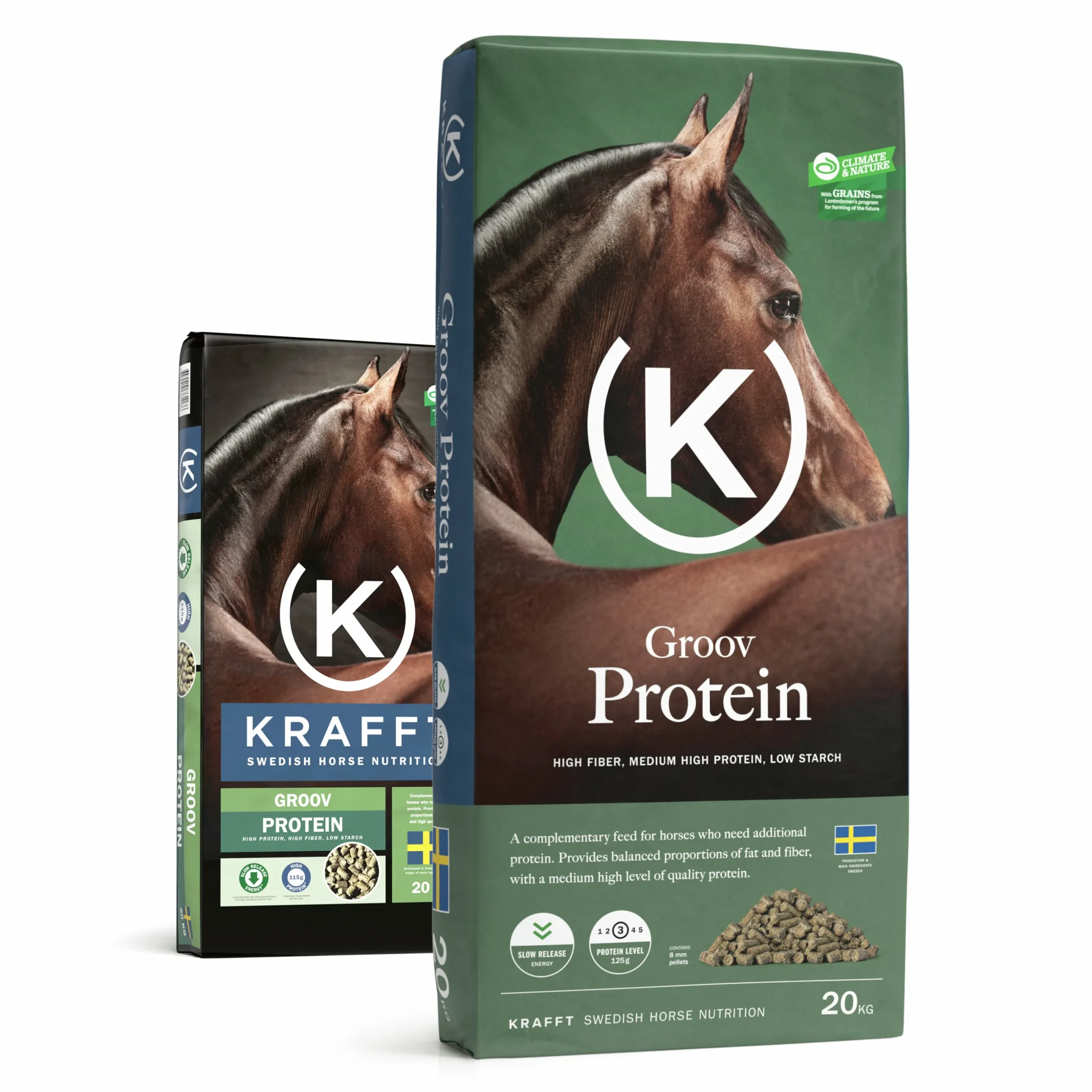 Hästfoder Krafft Groov Protein Pellets 20kg