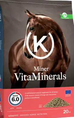 Hästfoder Krafft Miner Vitaminerals Pellets 20kg