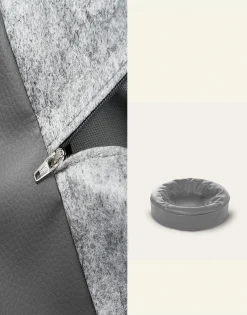 Hundbädd Bia Bed Ortho Rund Grå 50cm