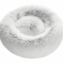 Hundbädd Hunter Loppa Donut Fluffig Vit 60cm