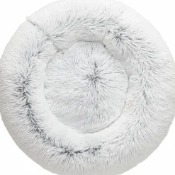 Hundbädd Hunter Loppa Donut Fluffig Vit 60cm