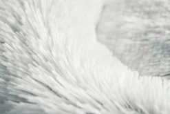 Hundbädd Hunter Loppa Donut Fluffig Vit 60cm