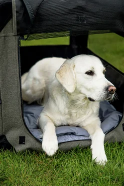 Hundbur Dogman Milou Canvas Grå
