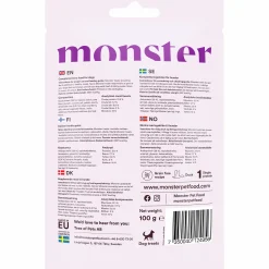Hundgodis Monster Dog Treats Duck & Red Beet 100g