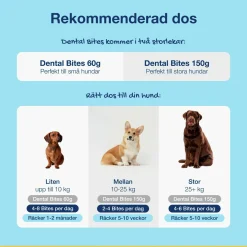 Hundgodis PlaqueOff Dental Bites 60g