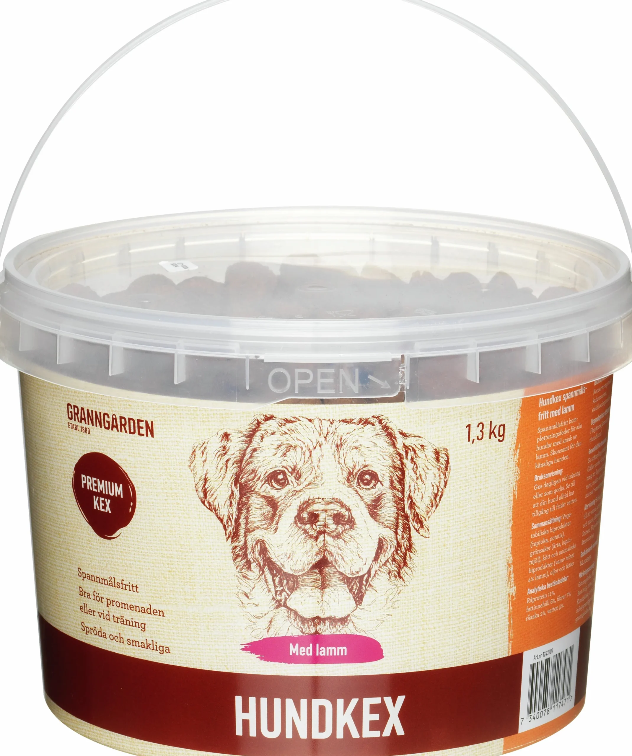 Hundkex Granngården Glutenfri Lamm 1,3kg