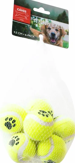 Hundleksak Active Canis Tennisboll 4,5cm 6-p