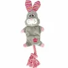 Hundleksak Dogman Rabbe Prassel Grå L 35cm