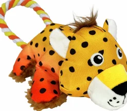 Hundleksak Kong Cozie Tuggz Cheetah S/M 34cm