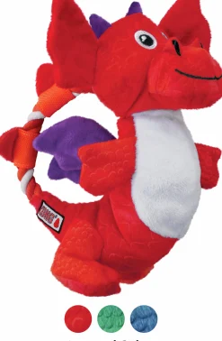 Hundleksak Kong Dragon Knots Blandade färger M/L