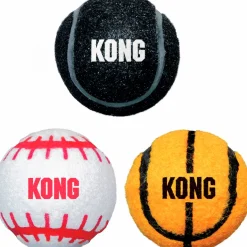 Hundleksak Kong Sport Balls Flerfärgade M 3-p