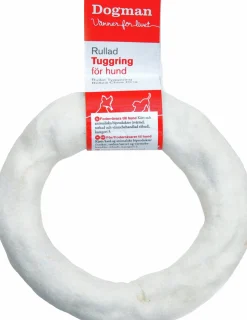 Hundtugg Dogman Tuggring Vit M 12,5cm